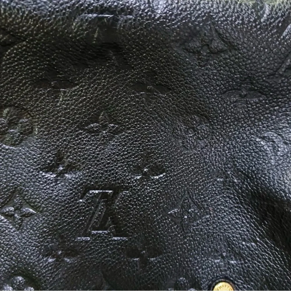 Louis Vuitton Black Embossed Satchel